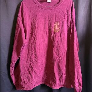 Burgundy DWTS Adult Long Sleeve Shirt